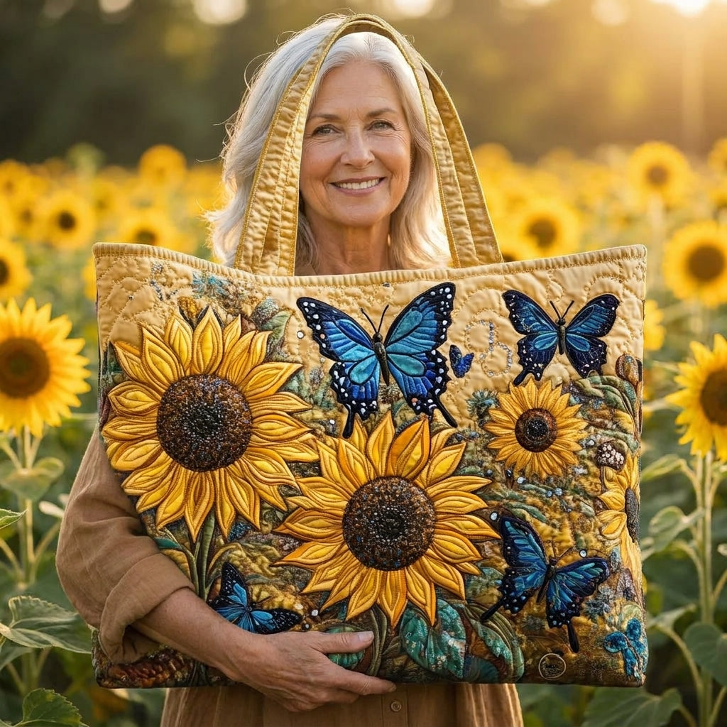 Artisan Táska - Napraforgók és Kék Pillangók