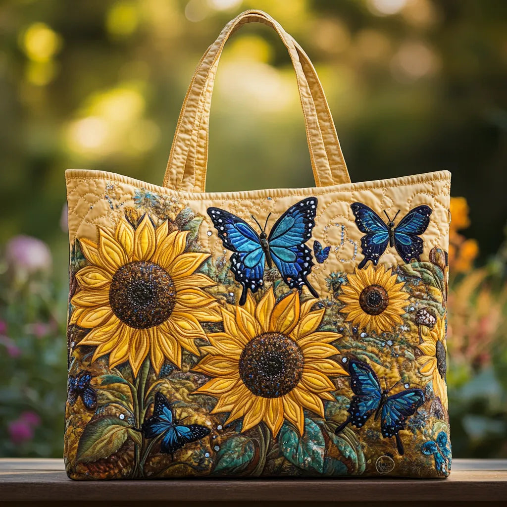 Artisan Táska - Napraforgók és Kék Pillangók