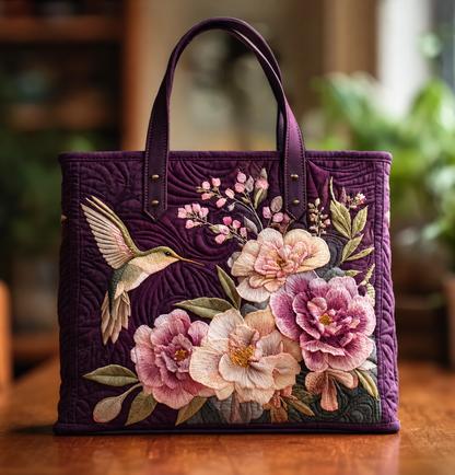Kézműves Töltött Táska - Kolibrik és Orchideák